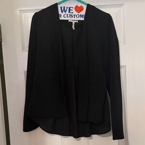 Black Women's Open-Front Blazer